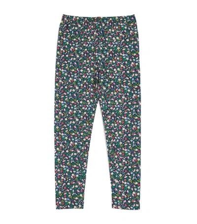 Ralph Lauren Polo  Kids Floral Polo Pony Leggings (2-7 Years) In Navy