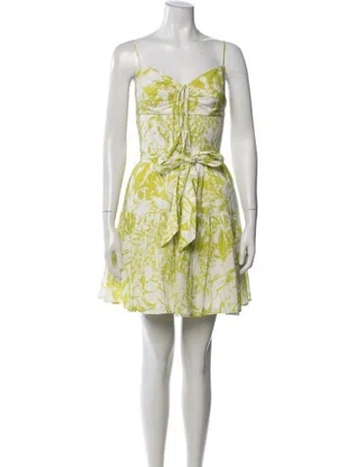 Pre-owned Ralph Lauren Floral Print Mini Dress In Multi