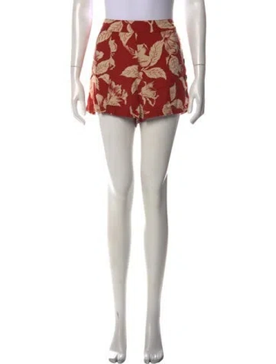 Pre-owned Ralph Lauren Floral Print Mini Shorts In Multi