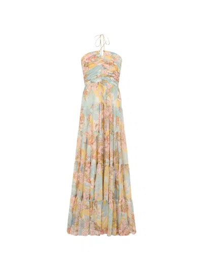 Ralph Lauren Floral-print Tiered Maxi Dress In Multi