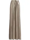Polo Ralph Lauren Franncis Striped Metallic Chiffon Pants In Neutrals
