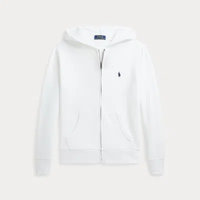 Ralph Lauren Kids' French Terry Full-zip Hoodie In White
