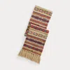 Ralph Lauren Fringe Fair Isle Scarf In Multi