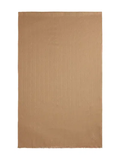 Ralph Lauren Fringed Scarf In Neutral