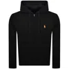 Ralph Lauren Full Zip Hoodie Black In Black