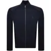 Ralph Lauren Full Zip Hybrid Sweatshirt Navy In Blue