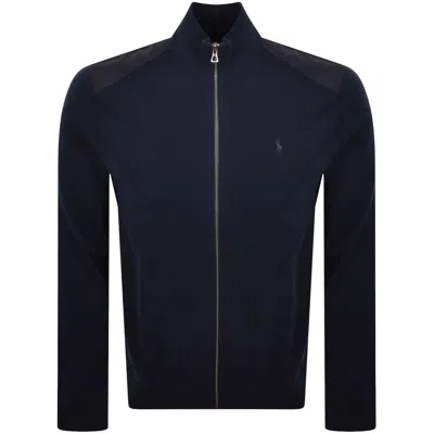 RALPH LAUREN RALPH LAUREN FULL ZIP HYBRID SWEATSHIRT NAVY