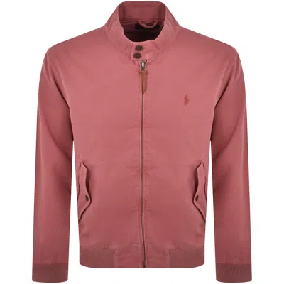 Ralph Lauren Full Zip Jacket Red In Pink