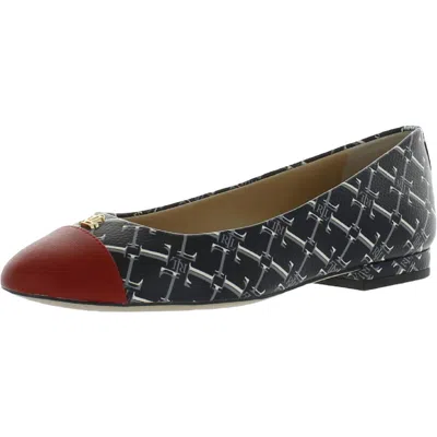 Ralph Lauren Gaines Womens Logo Slip On Ballet Flats In Multi
