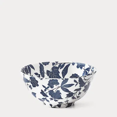 Ralph Lauren Garden Vine Footed Bowl In Indigo In Multi