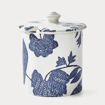 Ralph Lauren Garden Vine Sugar Pot In Indigo In Blue