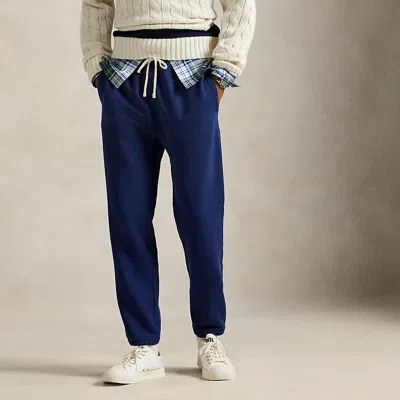 Ralph Lauren Garment-dyed Fleece Sweatpant In Blue