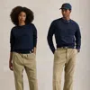 Polo Ralph Lauren Garment-dyed Fleece Sweatshirt In Cruise Navy