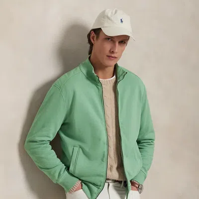 Ralph Lauren Garment-dyed French Terry Jacket In Faded Mint