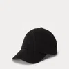Ralph Lauren Garment-dyed Twill Ball Cap In Black
