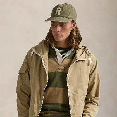 Polo Ralph Lauren Garment-dyed Twill Hooded Jacket In Cafe Tan