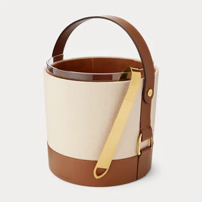 Ralph Lauren Garrett Ice Bucket In Tan