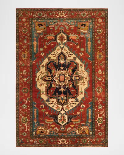Ralph Lauren Gawsworth Hand-knotted Rug, 4' X 6' In Red