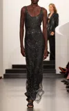 Ralph Lauren Geneva Hotfix Maxi Dress In Black