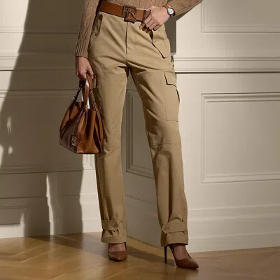 Polo Ralph Lauren Gentry Cotton Canvas Cargo Pant In Lux Tan