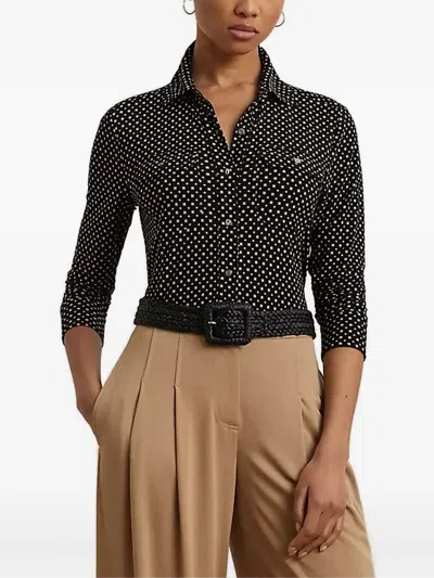 Ralph Lauren Geometric-pattern Shirt In Black
