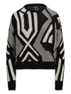 Ralph Lauren Geometric-pattern Sweater In Black