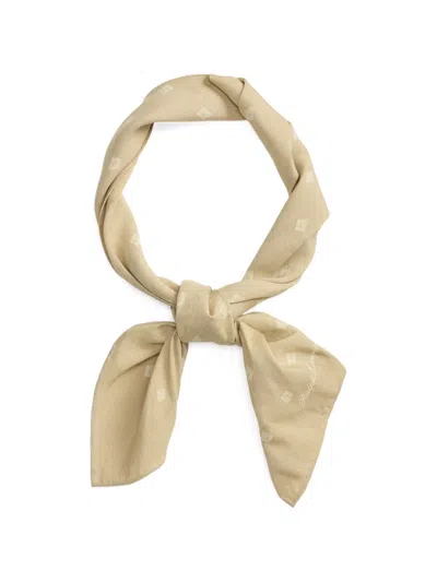 Ralph Lauren 기하학 모티프 로고 디테일 네커치프 In Neutral
