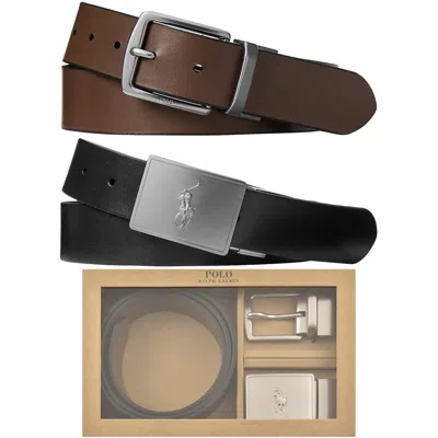 Ralph Lauren Gift Belt Set Black In Multi