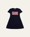 Ralph Lauren Girl's American Flag Cashmere Cable Knit Dress
