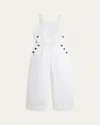 Ralph Lauren Girl's Canvas Two-piece Set In White
