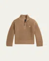 Ralph Lauren Girl's Cotton Knit Mock-neck Sweater