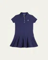 Polo Ralph Lauren Toddler Girls Polo Dress In Refined Navy