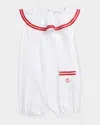 Ralph Lauren Girl's Nautical Inspired Romper In White