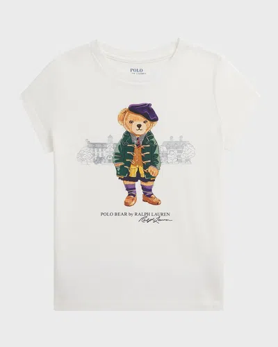 Ralph Lauren Kids' Polo Bear Cotton Jersey T-shirt In Deckwash White