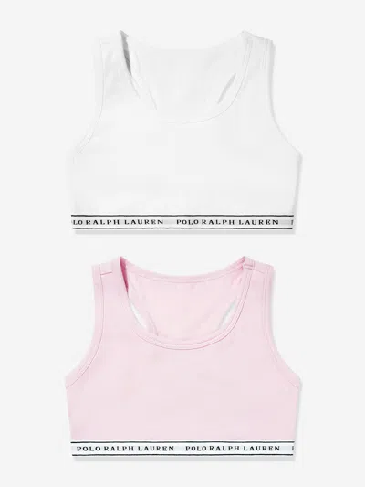 Ralph Lauren Kids'  Girls 2 Pack Printed Bra Set In Multi