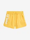 Ralph Lauren Girls Athletic Polo Shorts In Yellow