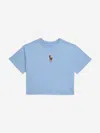 Ralph Lauren Girls Big Pony T-shirt In Blue
