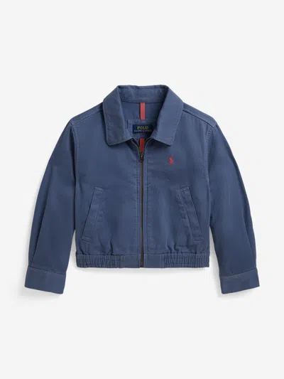 Ralph Lauren Kids'  Girls Chino Jacket In Blue