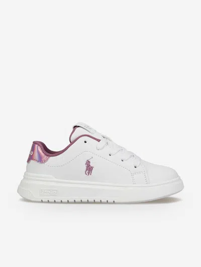 Ralph Lauren Kids'  Girls Heritage Court Super Trainers In White