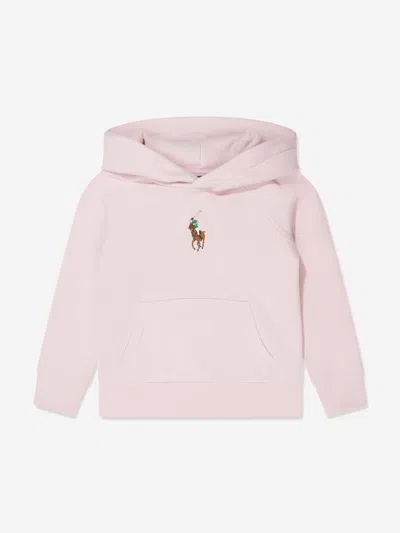 Polo Ralph Lauren Ralph Lauren Girls Logo Hoodie In Pink