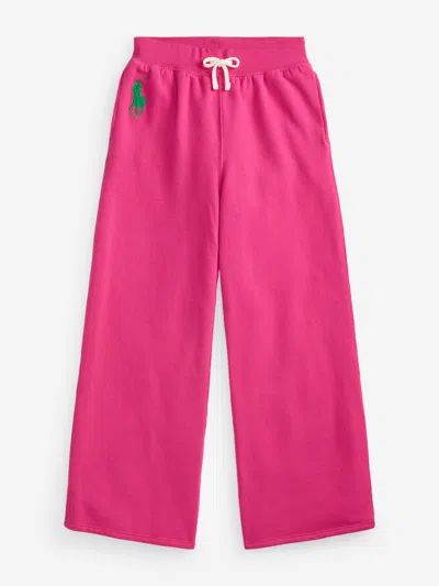Ralph Lauren Babies'  Girls Logo Joggers In Pink