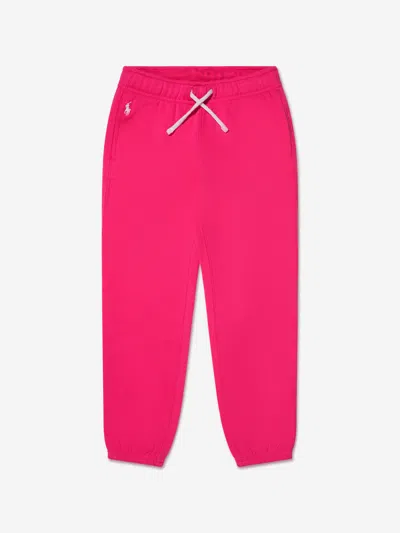 Ralph Lauren Kids' Girls Logo Joggers In Pink