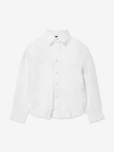 Ralph Lauren Kids' Girls Logo Shirt In White