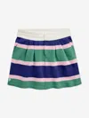 Ralph Lauren Cotton Striped Skirt In Green