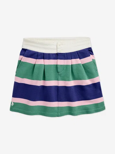 RALPH LAUREN RALPH LAUREN GIRLS LOOPBACK TERRY RUGBY SKIRT
