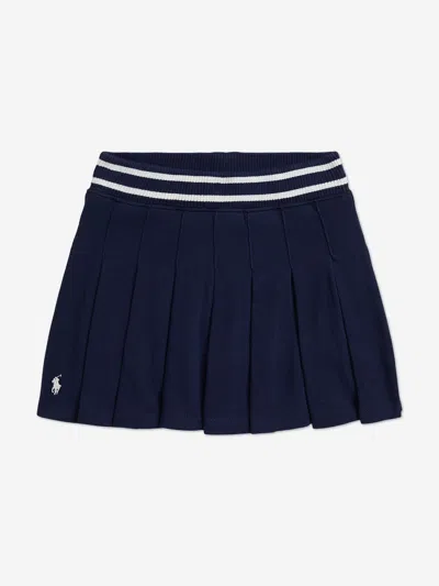 Ralph Lauren Kids' Girls Pleated Skort In Blue