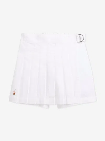 Ralph Lauren Kids' Girls Pleated Skort In White