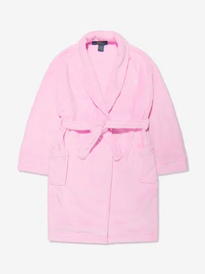 Ralph Lauren Kids' Girls Polo Terry Bathrobe Us M - Uk 8 - 10 Yrs Pink