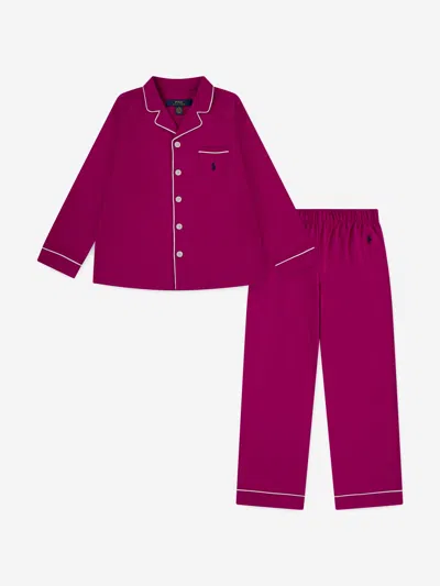 Ralph Lauren Kids'  Girls Pyjama Set In Pink