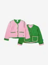 Polo Ralph Lauren Girls Reversible Quilted Jacket In Pink